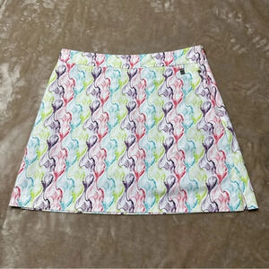 Cutter & Buck Julia Swirl Printed CB Drytec Skort Golf Skirt size 10